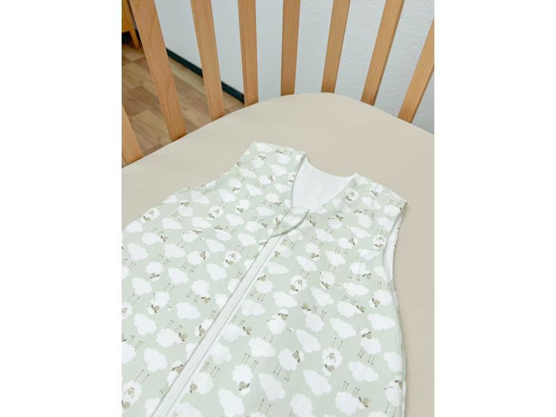 Odenwälder Baby-Sommerschlafsack unwattiert Sheep Matcha Gr. 70