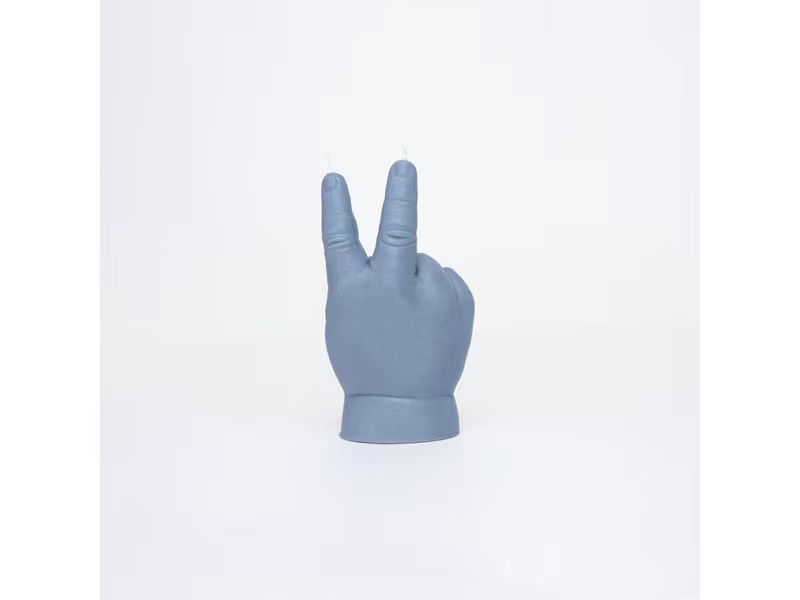Mandatus Kerze Baby Peace Candle Hand, Grau