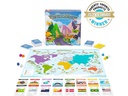 THE WORLD GAME Familienspiel The World Game – Geographie Brettspiel -DE-