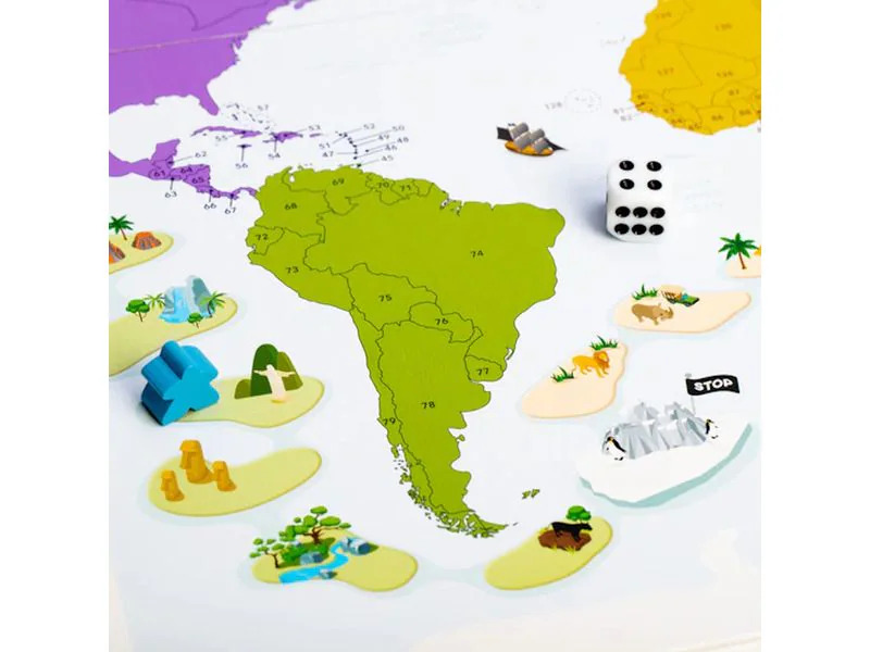 THE WORLD GAME Familienspiel The World Game – Geographie Brettspiel -DE-