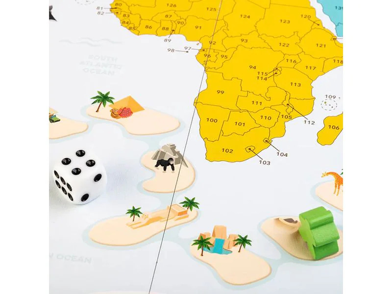 THE WORLD GAME Familienspiel The World Game – Geographie Brettspiel -DE-