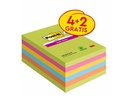 Post-it Notizzettel Super Sticky, mehrfarbig, 6 Blöcke
