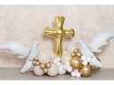 Partydeco Folienballon Kreuz Gold, 103.5 x 74.5 cm