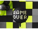 Partydeco Folienballon Game Schwarz, 45 cm