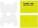 Partydeco Einladungskarte Game Controller mix, 6 Stück