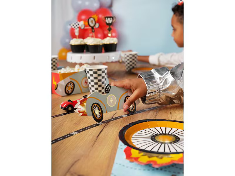 Partydeco Einladungskarte Auto mix, 6 Stück