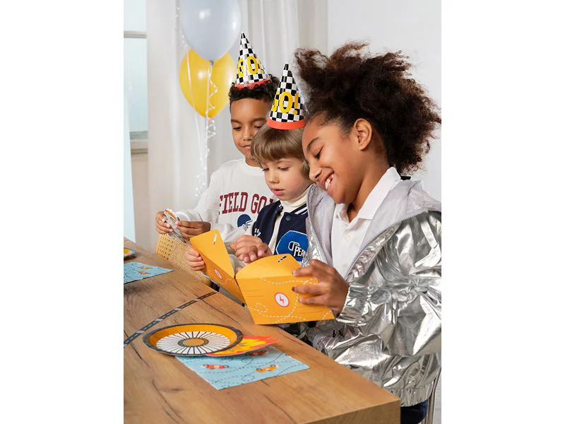 Partydeco Einladungskarte Auto mix, 6 Stück