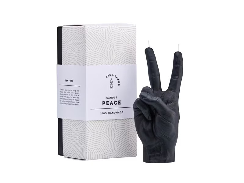 Mandatus Kerze Victory Candle Hand, Schwarz