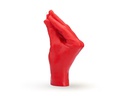 Mandatus Kerze Italian Gesture Candle Hand, Rot