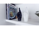 Mandatus Kerze Crossed Fingers Candle Hand, Weiss
