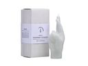 Mandatus Kerze Crossed Fingers Candle Hand, Weiss