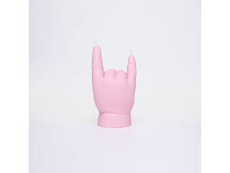 Mandatus Kerze Baby You Rock Candle Hand, Rosa