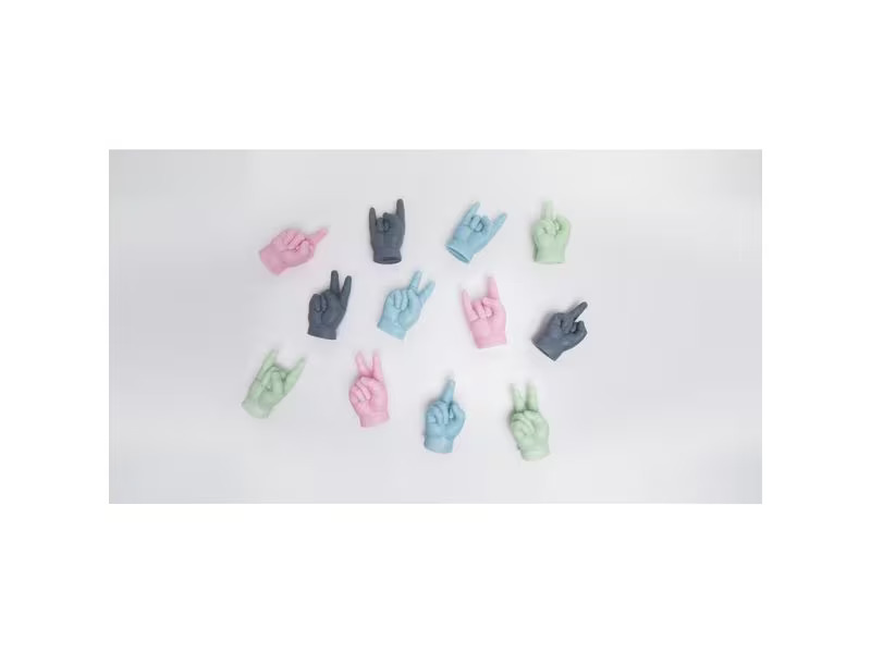 Mandatus Kerze Baby You Rock Candle Hand, Grün