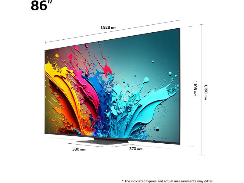 LG TV 86QNED86T6A 86, 3840 x 2160 (Ultra HD 4K), LED-LCD