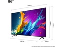 LG TV 86QNED80T6A 86, 3840 x 2160 (Ultra HD 4K), LED-LCD