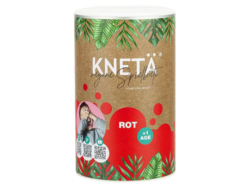 KNETÄ Knetmasse XXL Papierdose 1 kg Rot