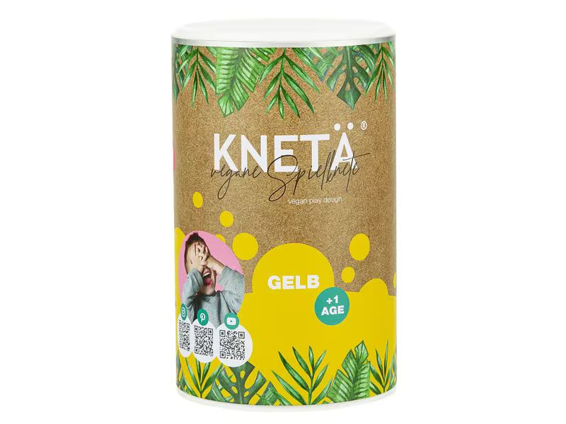 KNETÄ Knetmasse XXL Papierdose 1 kg Gelb