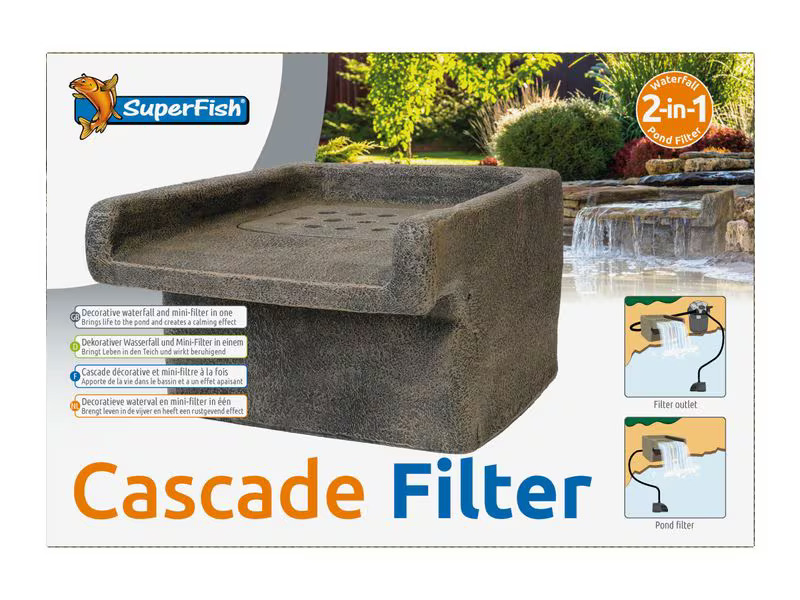 SuperFish Wasserfall-Filter in Steinoptik