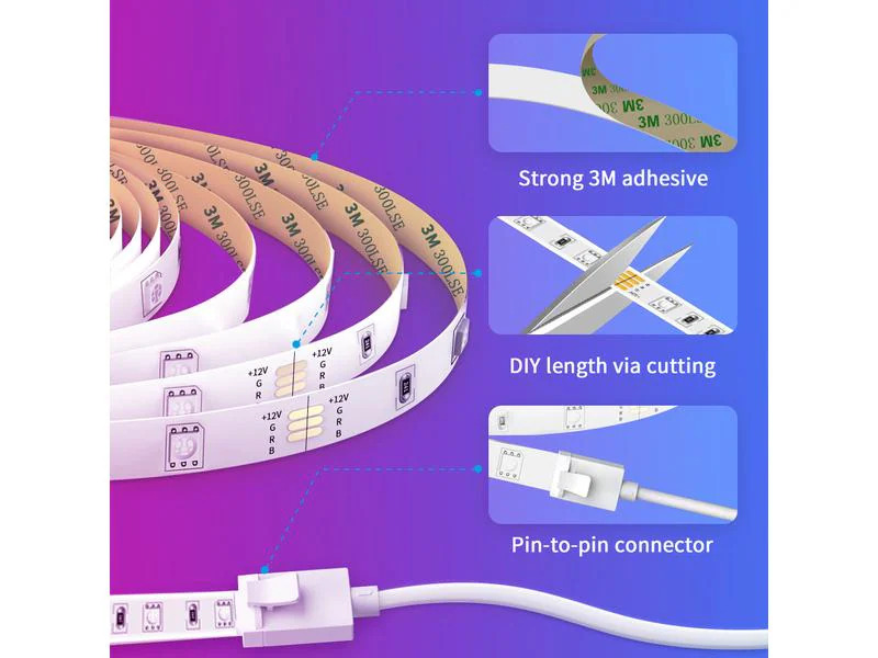 Govee LED Stripe Smart Wi-Fi + Bluetooth, 10 m, RGB