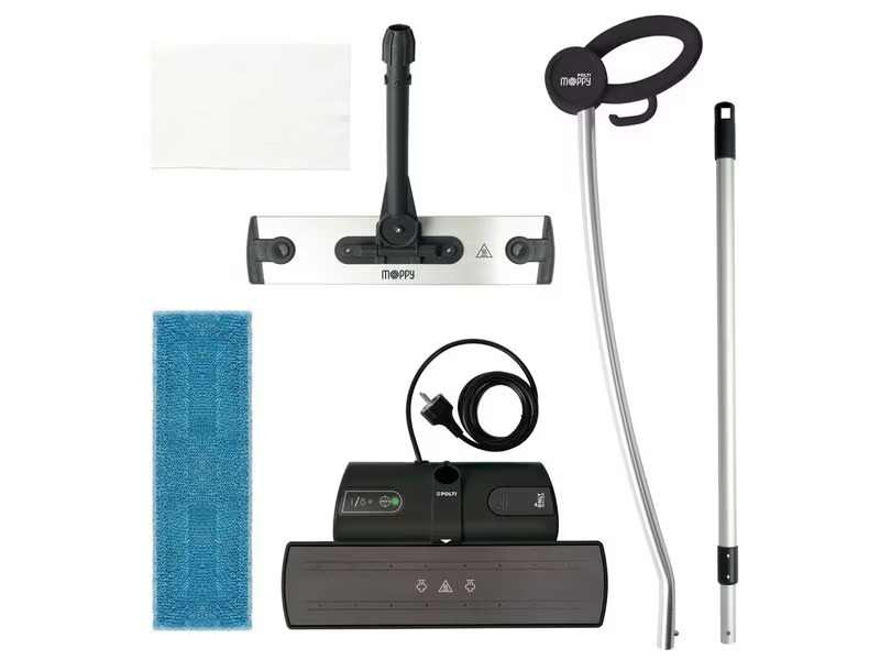 Polti Dampfbesen Moppy Black Premium