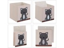 relaxdays Spielzeugbox Katze