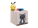relaxdays Spielzeugbox Katze