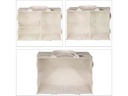 relaxdays Organizer Windel Caddy Filz Beige