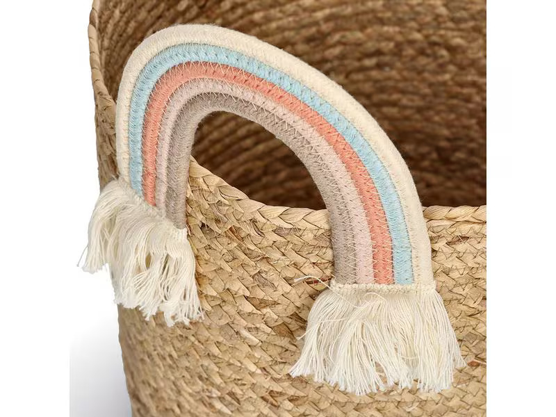 Zeller Present Spielzeugkorb Rainbow Natur Seegras 35 x 34 cm