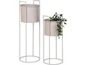 House Nordic Blumentopfhalter Rabo 2 Stück, Sand