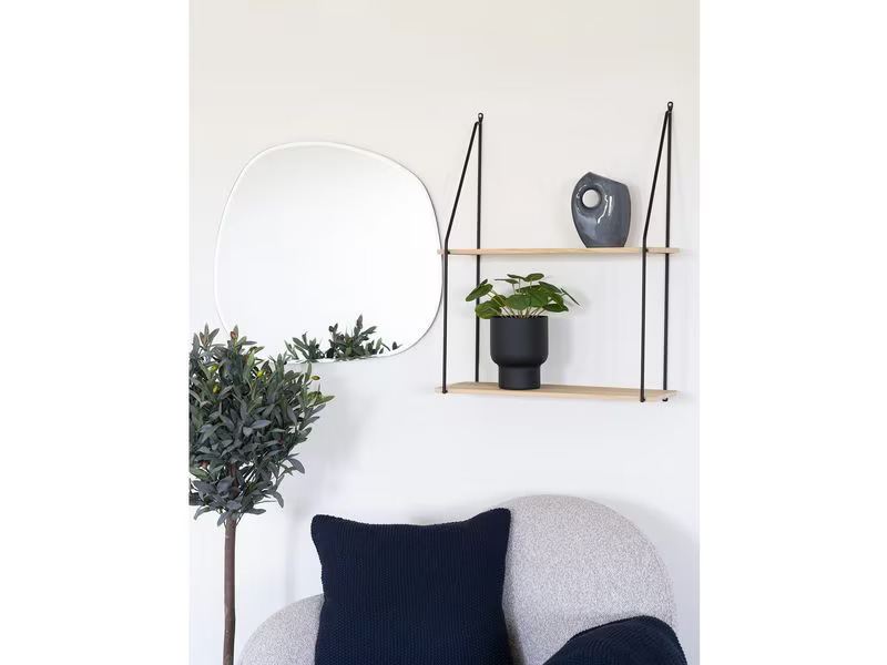 House Nordic Blumentopf Fulda 2 Stück, Schwarz