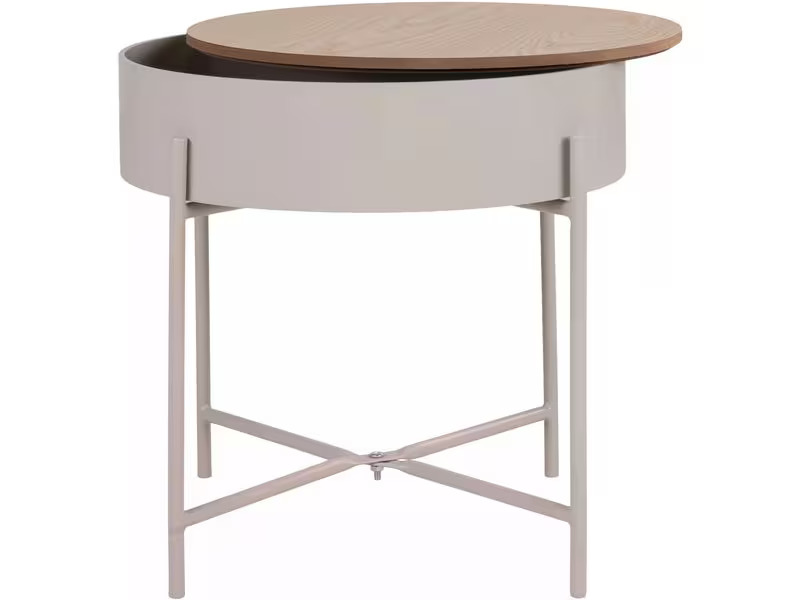 House Nordic Beistelltisch Sisco Beige/Hellgrau