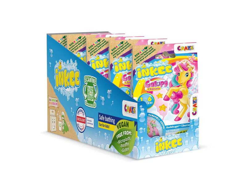 Craze Badespass Inkee Überraschungsbadekugel Galupy Unicorn