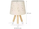 relaxdays Tischlampe Sterne Hellbraun