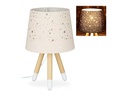 relaxdays Tischlampe Sterne Hellbraun