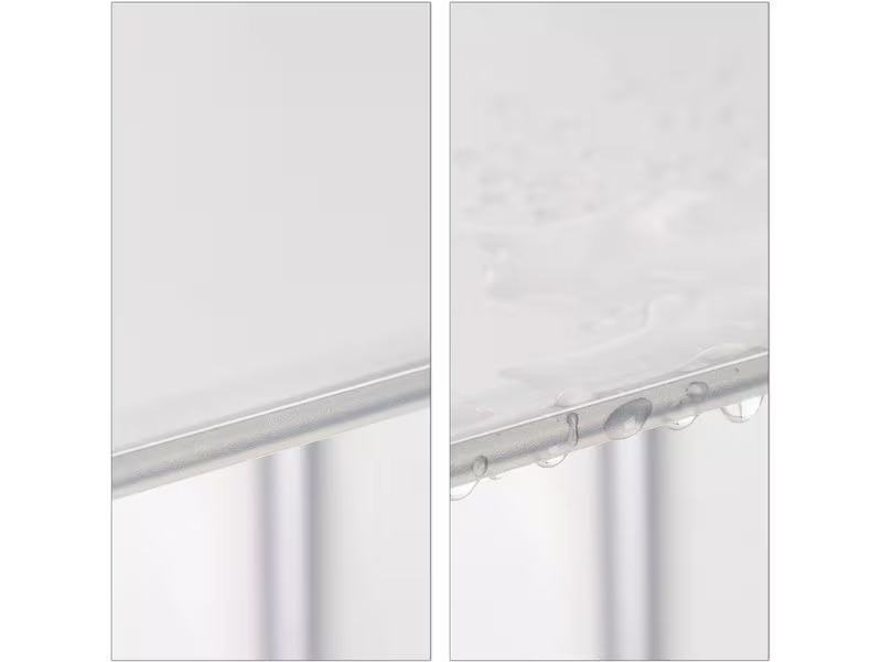relaxdays Schuhschrank mit 12 Fächern Silber/Transparent/Weiss