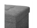 Songmics Truhe mit Deckel 76 x 38 x 40 cm, Dunkelgrau