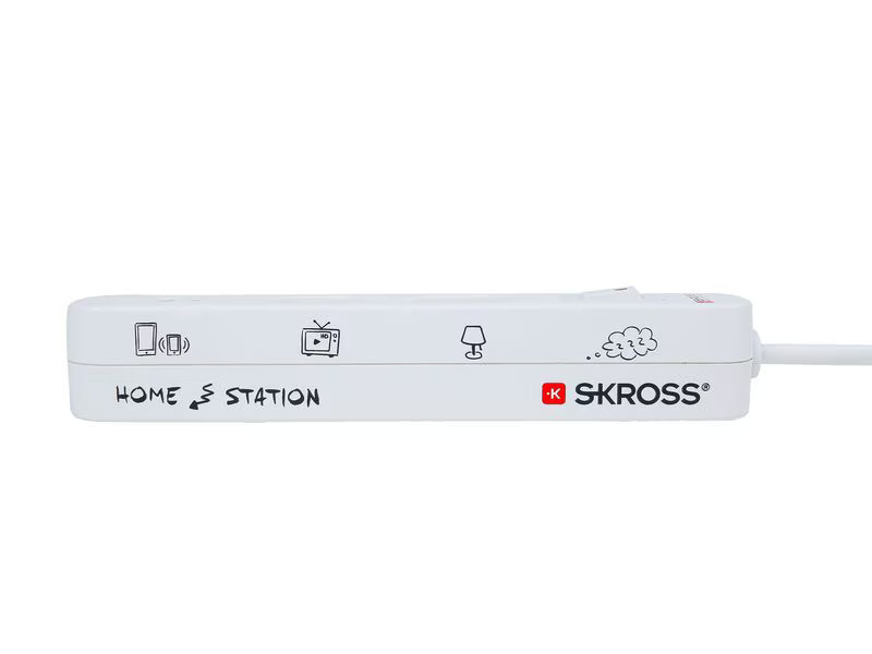 SKROSS Steckdosenleiste 2 x T13, USB-A+C, mit Schalter, 1.5 m