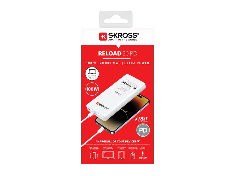 SKROSS Powerbank Reload 20, 100 W PD, 20000 mAh