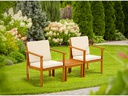 COCON Loungeset Vevey, Braun/Weiss, 2 Sitzplätze