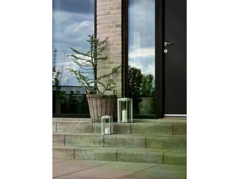 Zone Denmark Laterne Firefly L 35 cm, Hellgrau