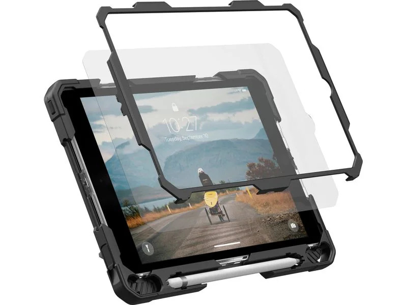UAG Tablet Back Cover Plasma iPad (7/8/9th Gen.) Ice/Black