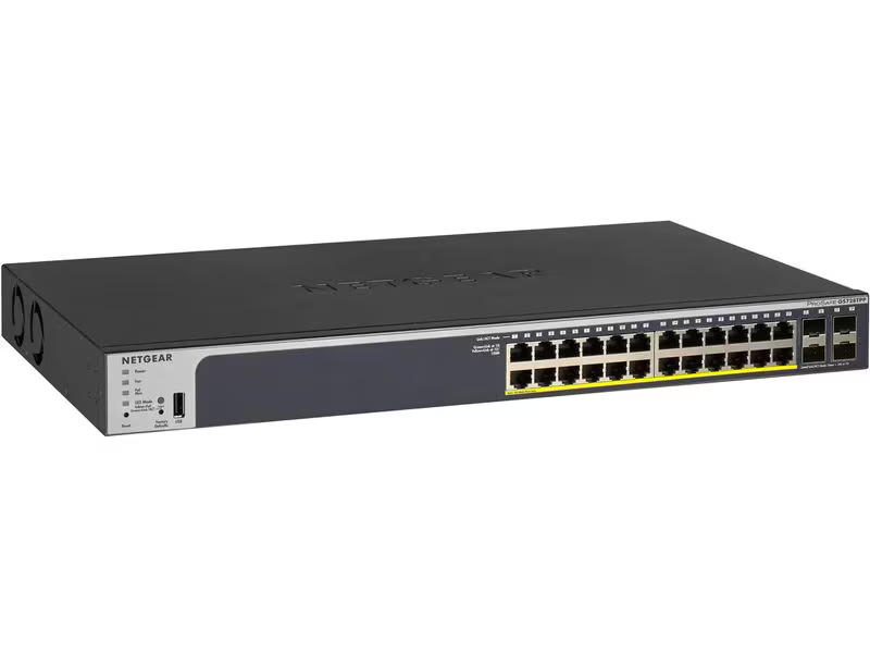 Netgear PoE+ Switch GS728TPPv3 (380W PoE+) 28 Port