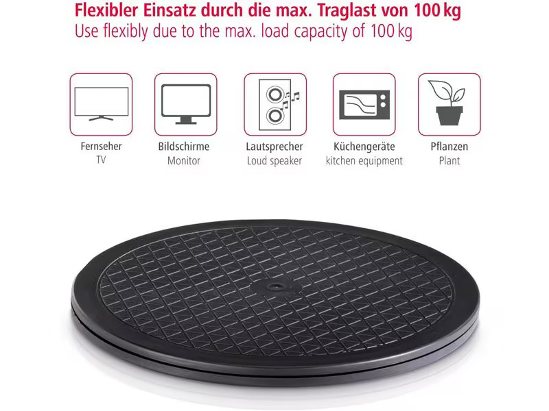 Hama Universal-Drehteller XL Schwarz