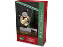 Konstsmide LED-Figur Schneemann, Holz &amp; Baumwolle, 6 LED