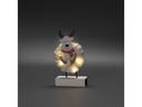Konstsmide LED-Figur Elch, Holz &amp; Baumwolle, 6 LED