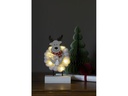Konstsmide LED-Figur Elch, Holz &amp; Baumwolle, 6 LED