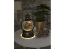 Konstsmide LED Kugellaterne Weihnachtsmann, 12.7 x 12.7 x 20 cm, Gold