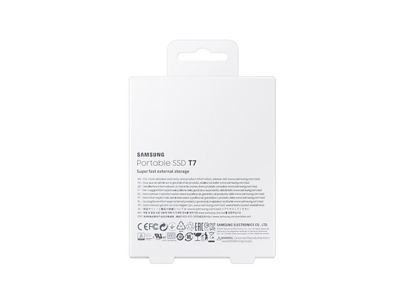 Samsung Externe SSD Portable T7 Non-Touch, 1000 GB, Indigo