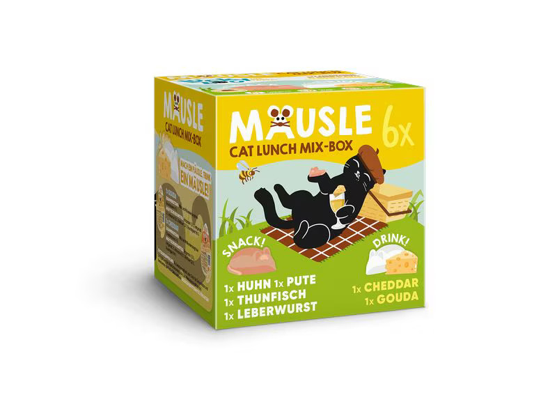 Lucky Lou Katzen-Nahrungsergänzung Mäusle Multipack, 6 x 28 g