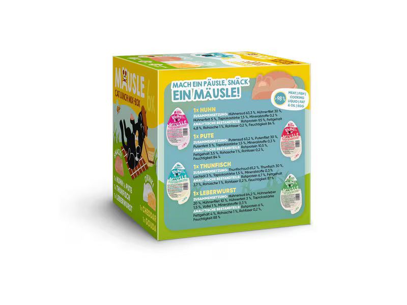 Lucky Lou Katzen-Nahrungsergänzung Mäusle Multipack, 6 x 28 g